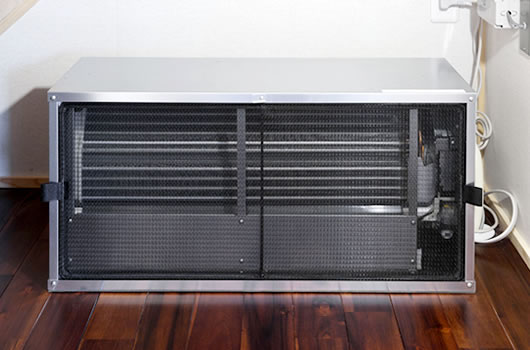 エアコンによる床下冷暖房システム フィルター